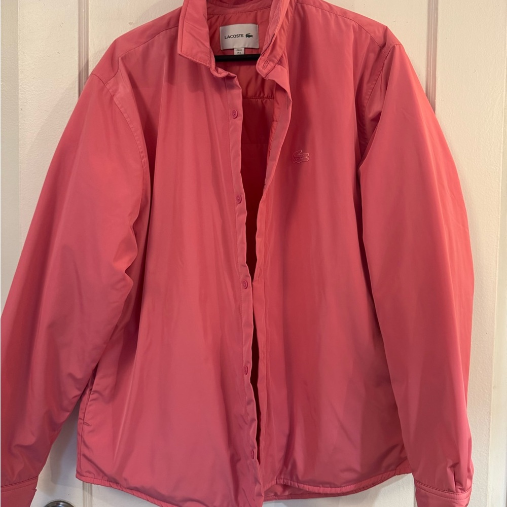 Lacoste Women's Pink Very Thin Puffer Jacket/ Shacket